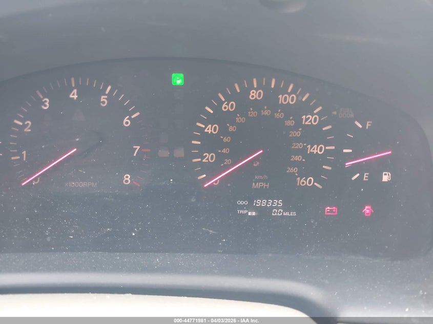 2002 Lexus Ls 430 VIN: JTHBN30F720078907 Lot: 44771981