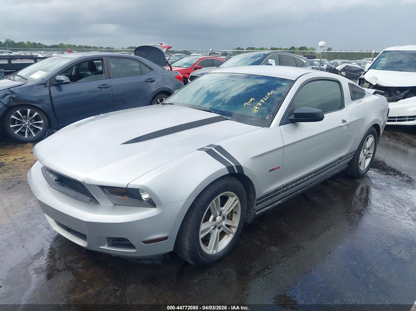 2012 Ford Mustang 3.7 V6 silver Lot 111044772050 Vin 1ZVBP8AM5C5261763