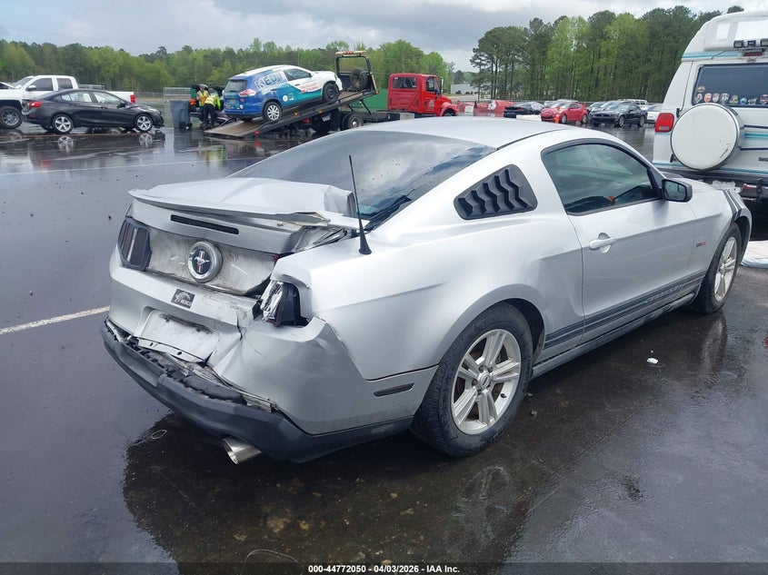 2012 Ford Mustang 3.7 V6 silver Lot 111044772050 Vin 1ZVBP8AM5C5261763
