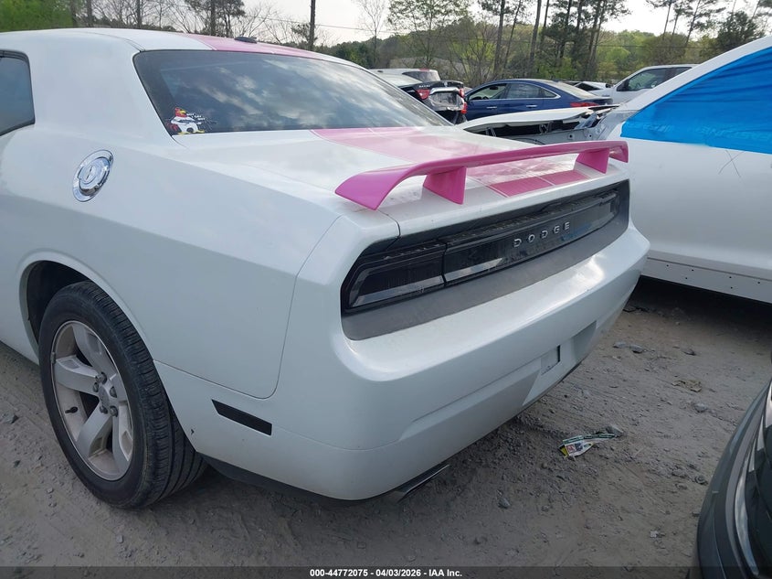 2012 Dodge Challenger 3.6 Sxt white Lot 111044772075 Vin 2C3CDYAG7CH292486