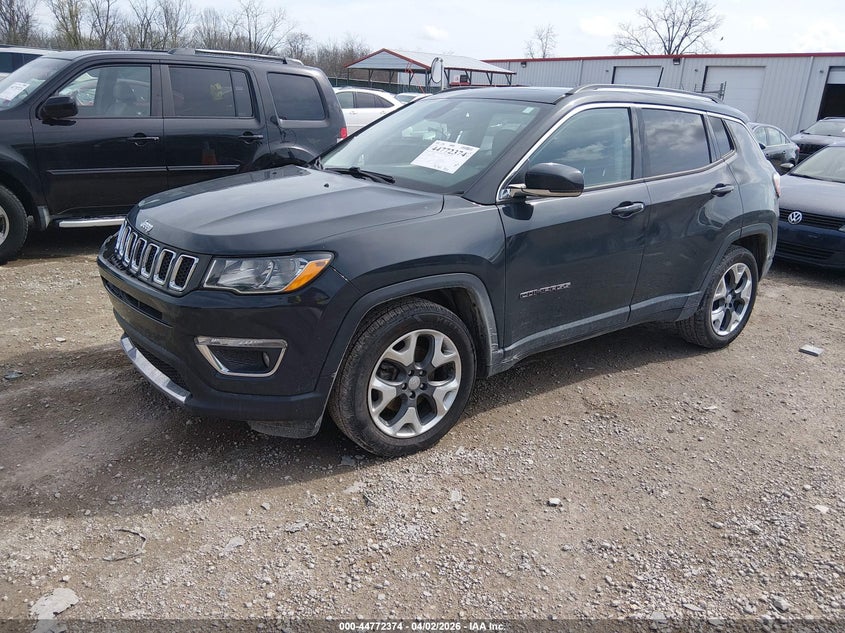 Vin: 3c4njccb7jt489664, lot: 45269622, jeep compass limited fwd 20182