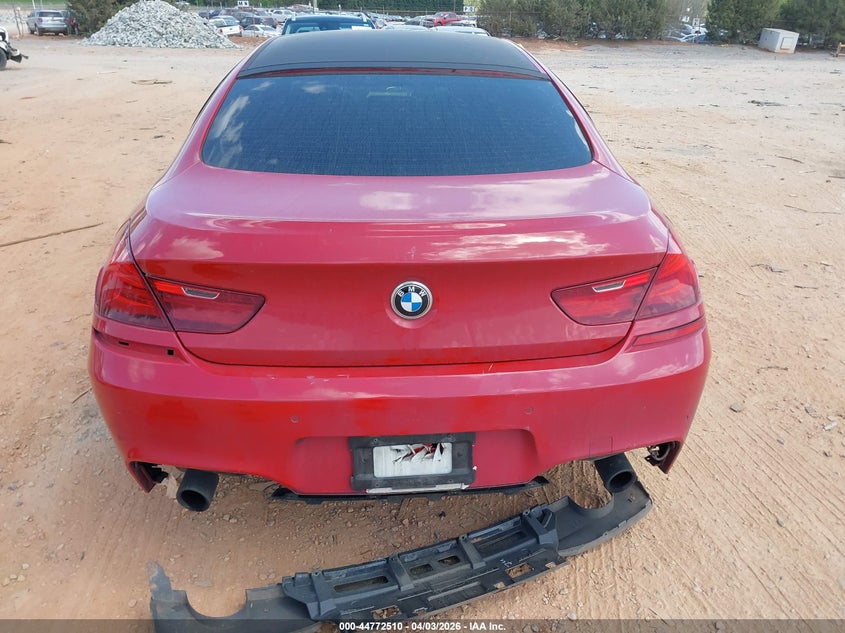 2016 BMW 640I Gran Coupe VIN: WBA6D0C50GD927828 Lot: 44772510