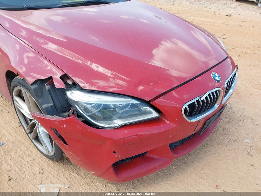 2016 BMW 640I Gran Coupe VIN: WBA6D0C50GD927828 Lot: 44772510