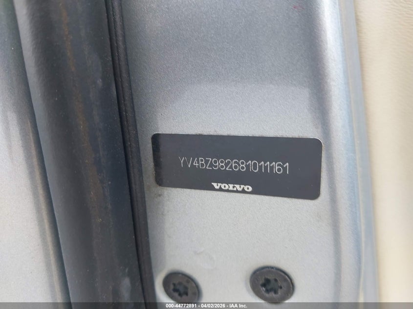 2008 Volvo Xc70 3.2 VIN: YV4BZ982681011161 Lot: 44772891