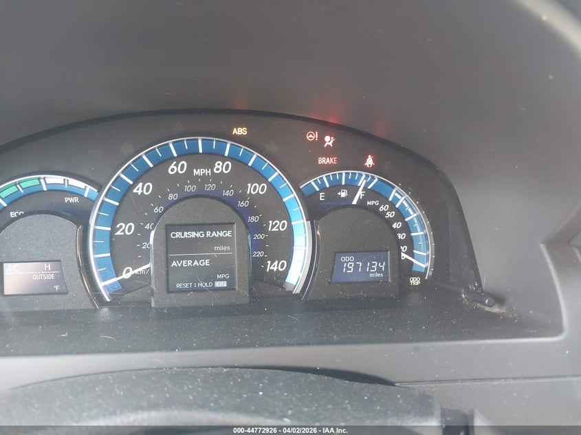 2012 TOYOTA CAMRY HYBRID auction photo 7