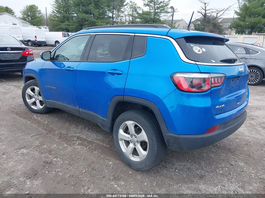 Vin: 3c4njdbb5jt455715, lot: 45270444, jeep compass latitude 4x4 20183