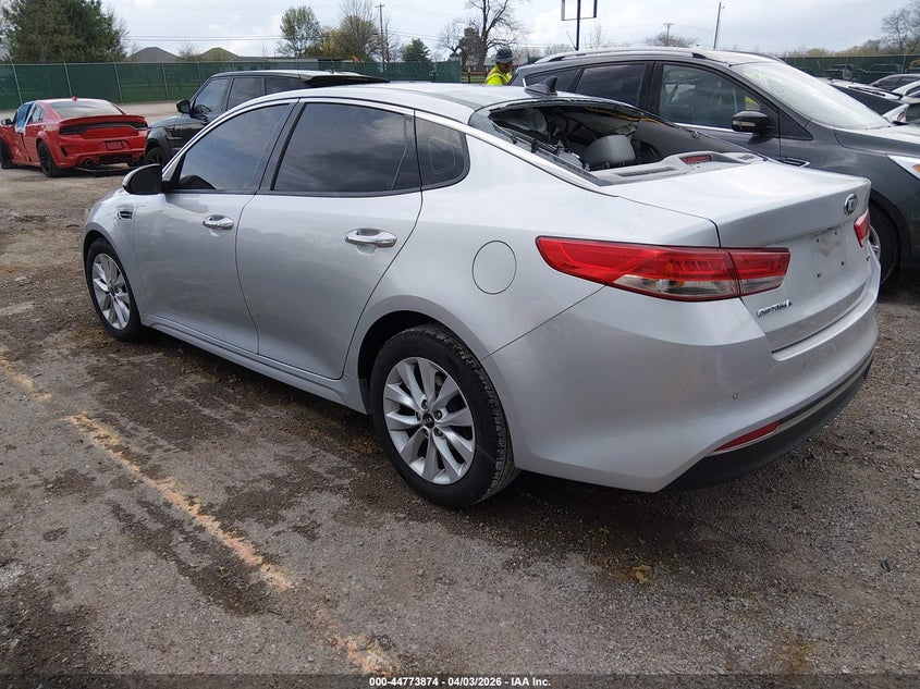 Vin: 5xxgu4l39gg116807, lot: 45271122, kia optima ex 20163