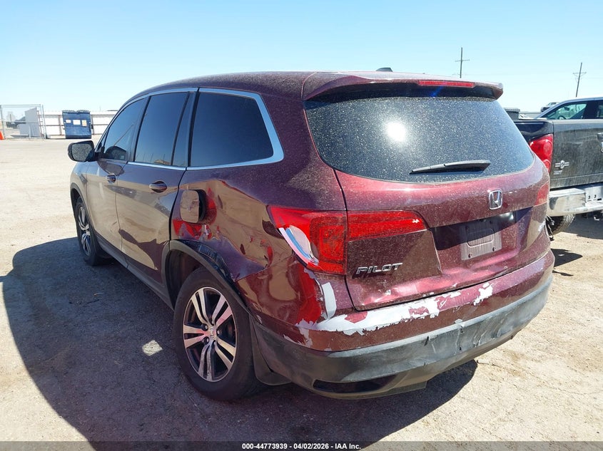 Vin: 5fnyf6h58jb063970, lot: 45271187, honda pilot ex-l 20183