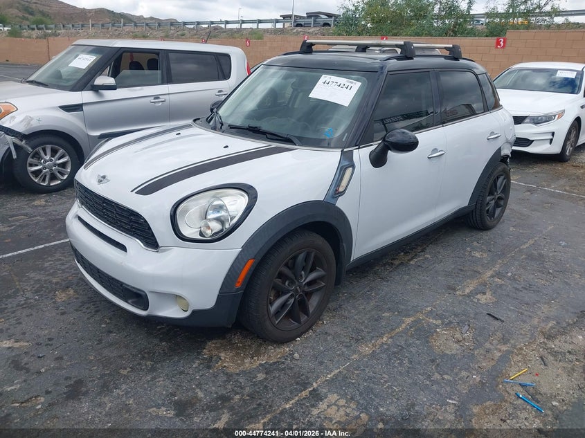 Vin: wmwzc3c53cwl82921, lot: 45271489, mini cooper s countryman 20122
