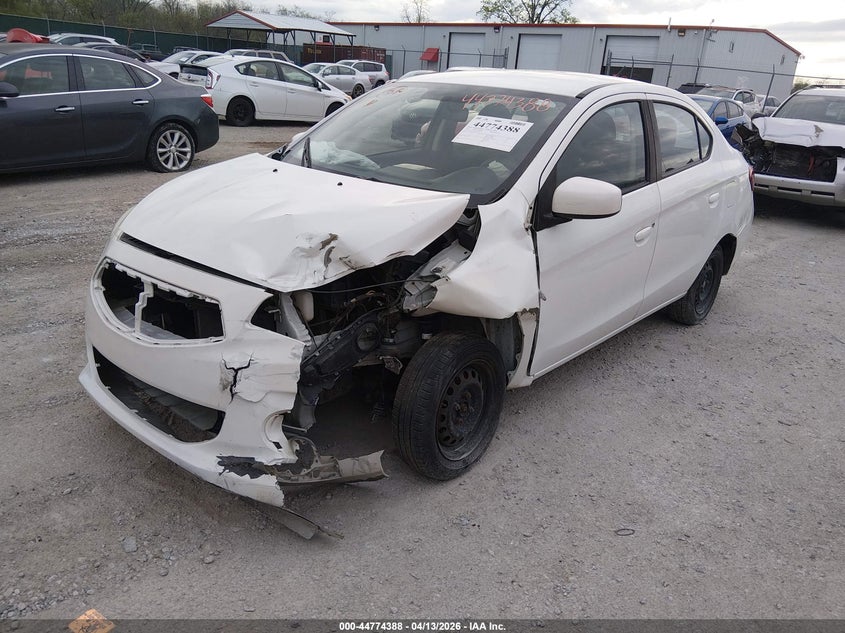 2017 Mitsubishi Mirage 1.2 G4 Es white Lot 111044774388 Vin ML32F3FJ4HHF13554