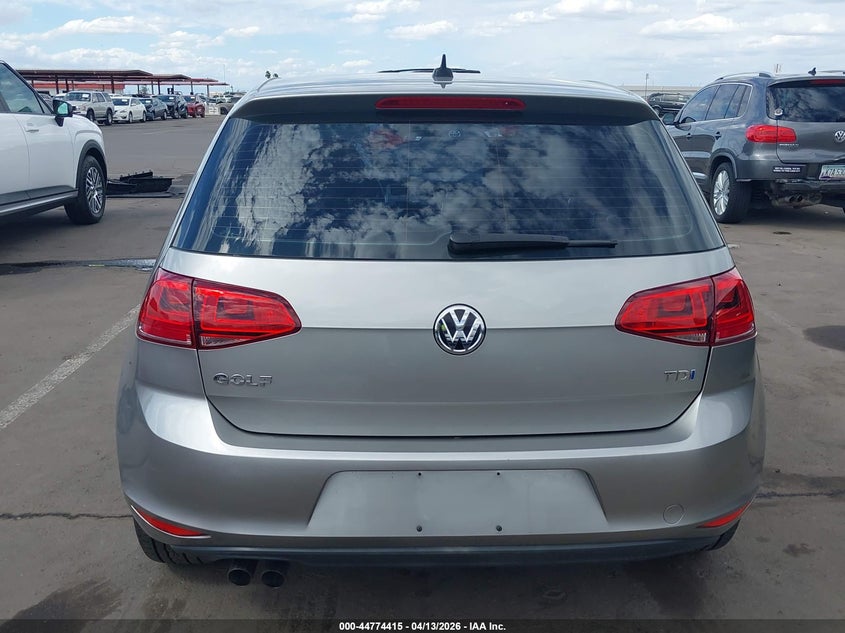 2015 Volkswagen Golf Tdi Se 4-Door VIN: 3VW2A7AU7FM029630 Lot: 44774415