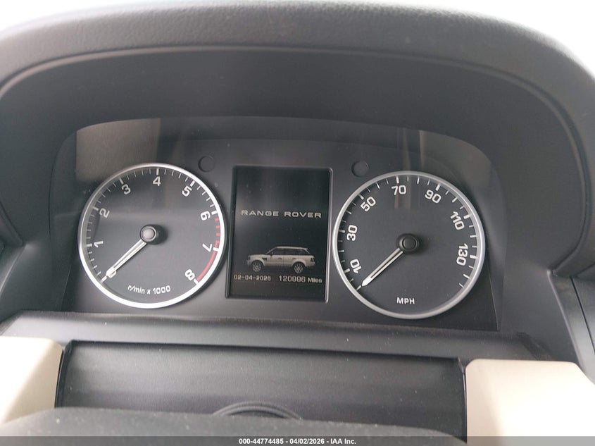 2012 Land Rover Range Rover Sport Hse VIN: SALSF2D43CA732274 Lot: 44774485