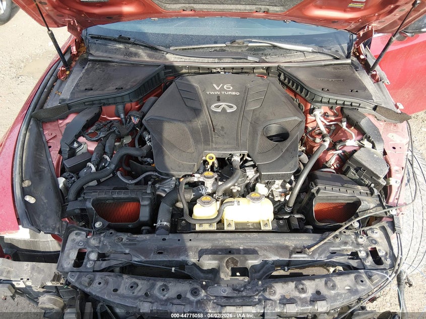 2019 Infiniti Q60 3.0T Red Sport 400 VIN: JN1FV7EK5KM360555 Lot: 44775058