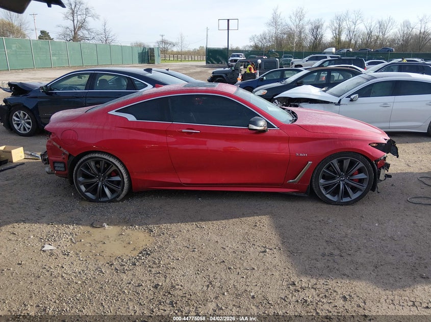 2019 Infiniti Q60 3.0T Red Sport 400 VIN: JN1FV7EK5KM360555 Lot: 44775058