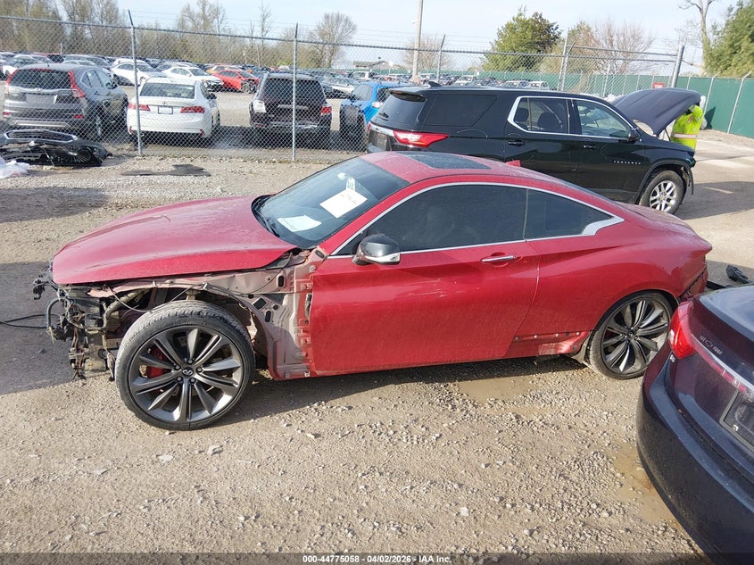 2019 Infiniti Q60 3.0T Red Sport 400 VIN: JN1FV7EK5KM360555 Lot: 44775058