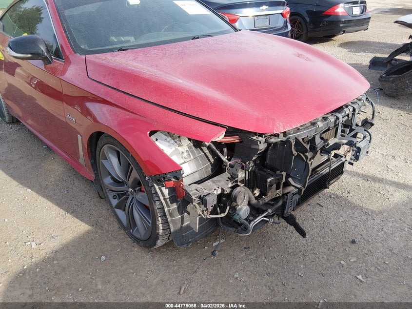 2019 Infiniti Q60 3.0T Red Sport 400 VIN: JN1FV7EK5KM360555 Lot: 44775058