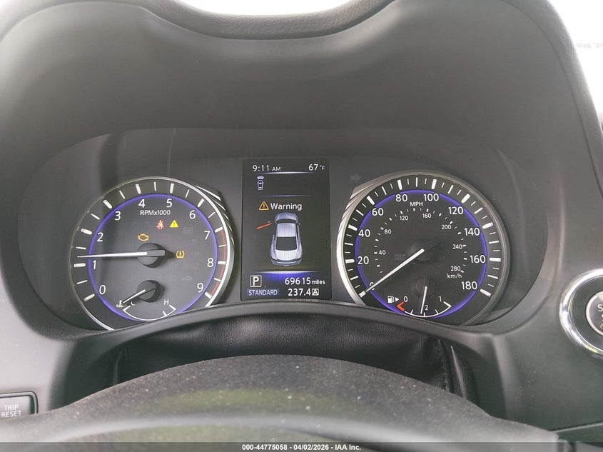 2019 Infiniti Q60 3.0T Red Sport 400 VIN: JN1FV7EK5KM360555 Lot: 44775058