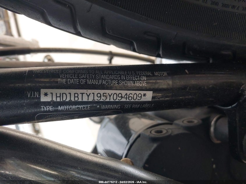 2005 Harley-Davidson Fxstb VIN: 1HD1BTY195Y094609 Lot: 44775212