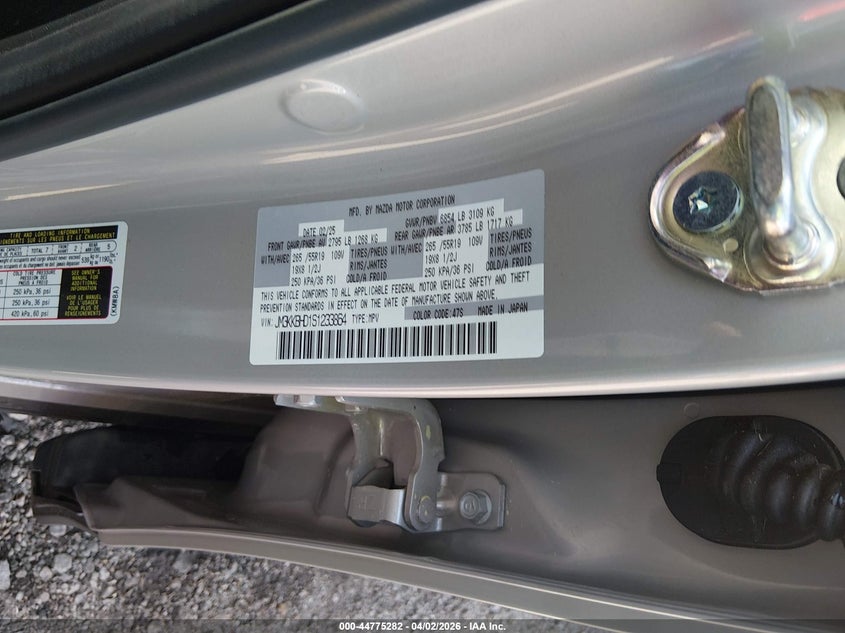 2025 Mazda Cx-90 3.3 Turbo Preferred Package VIN: JM3KKBHD1S1233864 Lot: 44775282