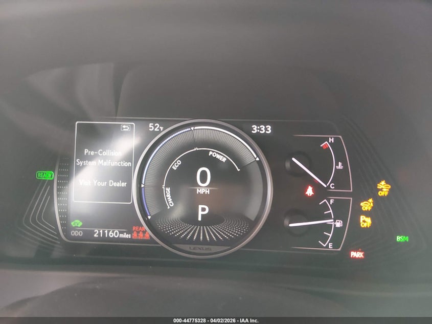 2022 Lexus Ux 250H VIN: JTHP9JBH6N2060369 Lot: 44775328