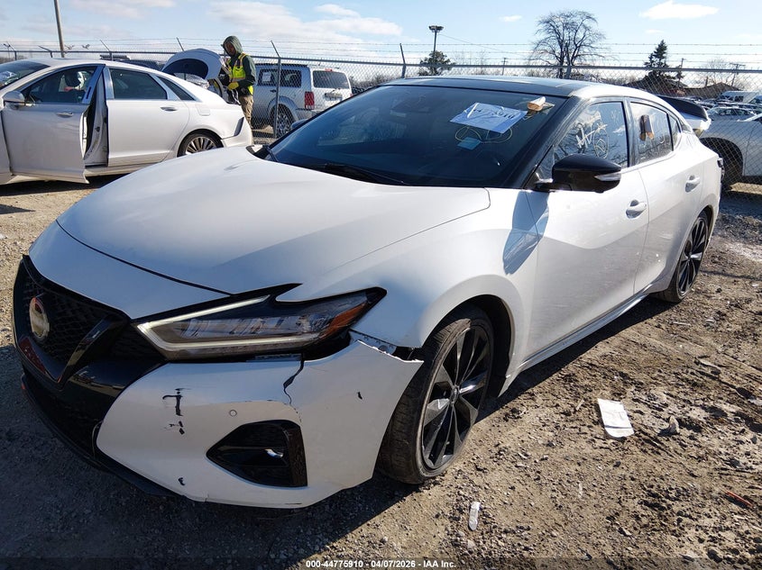 2023 Nissan Maxima 3.5 Sr Xtronic Cvt white Lot 111044775910 Vin 1N4AA6EV8PC505498