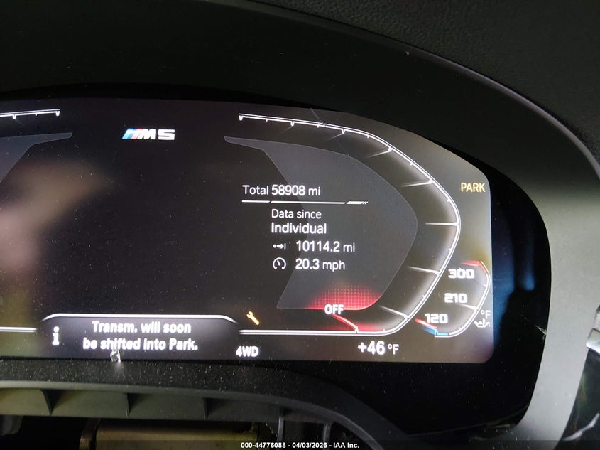 2020 BMW M5 VIN: WBSJF0C02LCE36202 Lot: 44776088