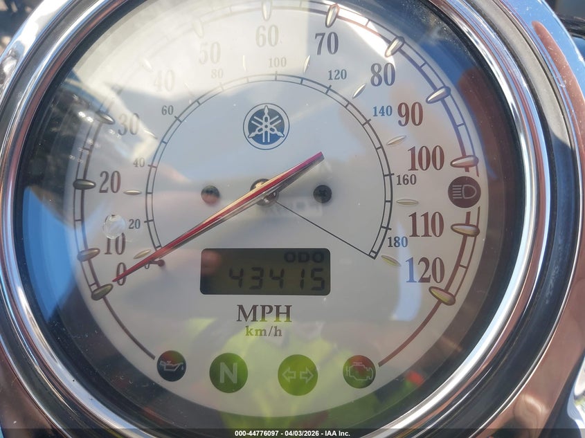 2008 Yamaha Xvs1100 A/At VIN: JYAVP11E08A106600 Lot: 44776097