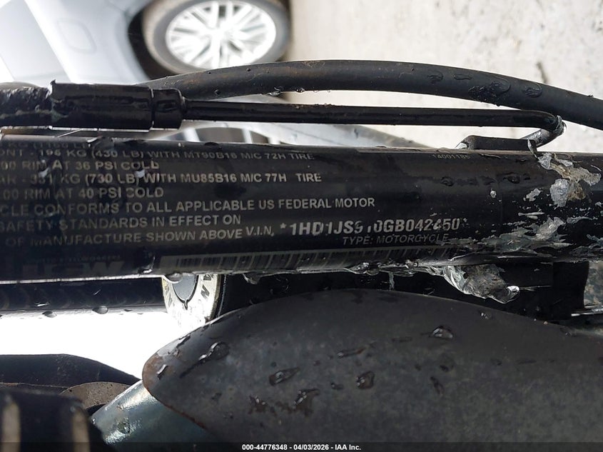 2016 Harley-Davidson Flss VIN: 1HD1JS910GB042450 Lot: 44776348
