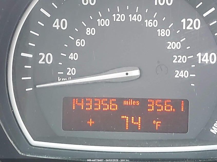 2006 BMW X3 3.0I VIN: WBXPA93406WD30408 Lot: 44776407