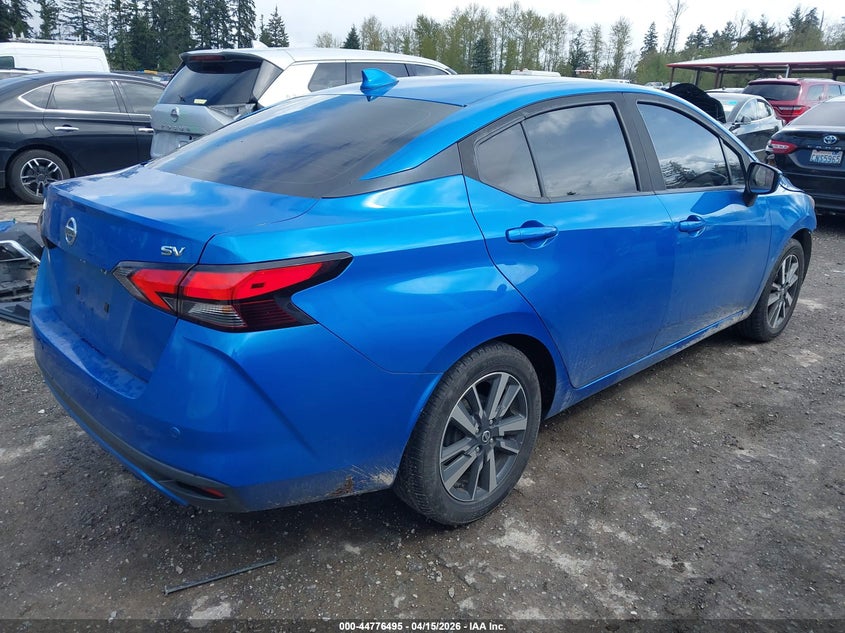 2021 Nissan Versa 1.6 Sv Xtronic Cvt blue Lot 111044776495 Vin 3N1CN8EV2ML872077