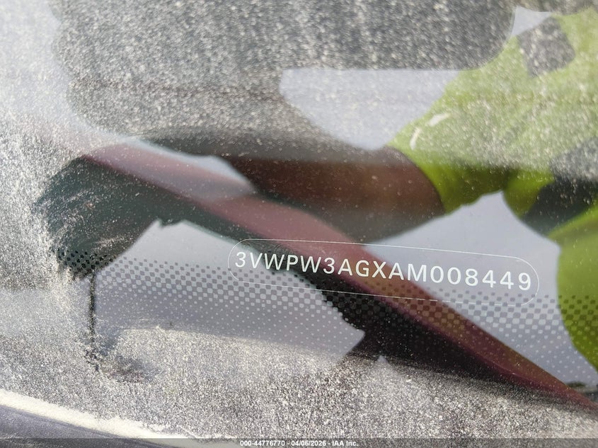 2010 Volkswagen New Beetle 2.5L Final Edition VIN: 3VWPW3AGXAM008449 Lot: 44776770