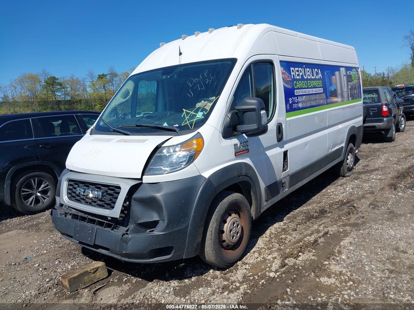 Vin: 3c6trvdg9ke541430, lot: 45274075, ram promaster 2500 high roof 159 wb 20192