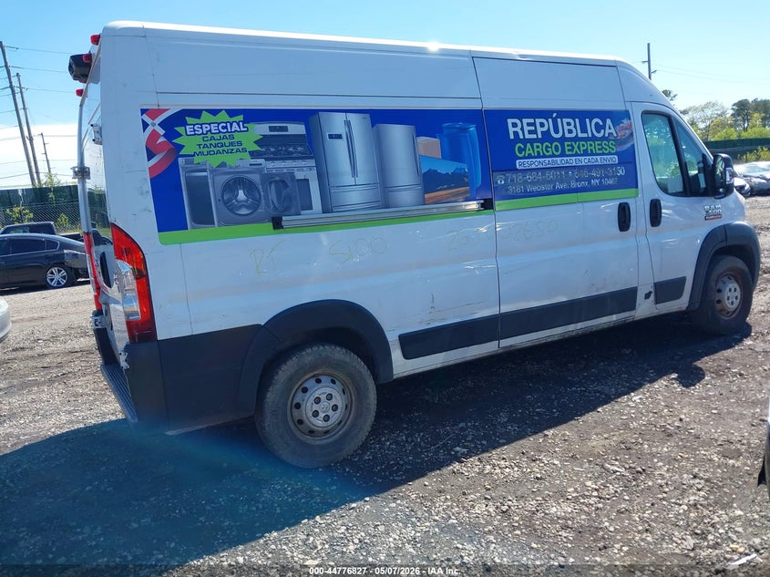 Vin: 3c6trvdg9ke541430, lot: 45274075, ram promaster 2500 high roof 159 wb 20194