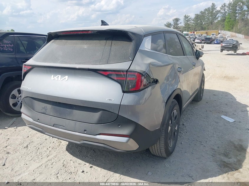 Vin: kndpu3dgxt7304122, lot: 45274186, kia sportage hybrid lx 20264