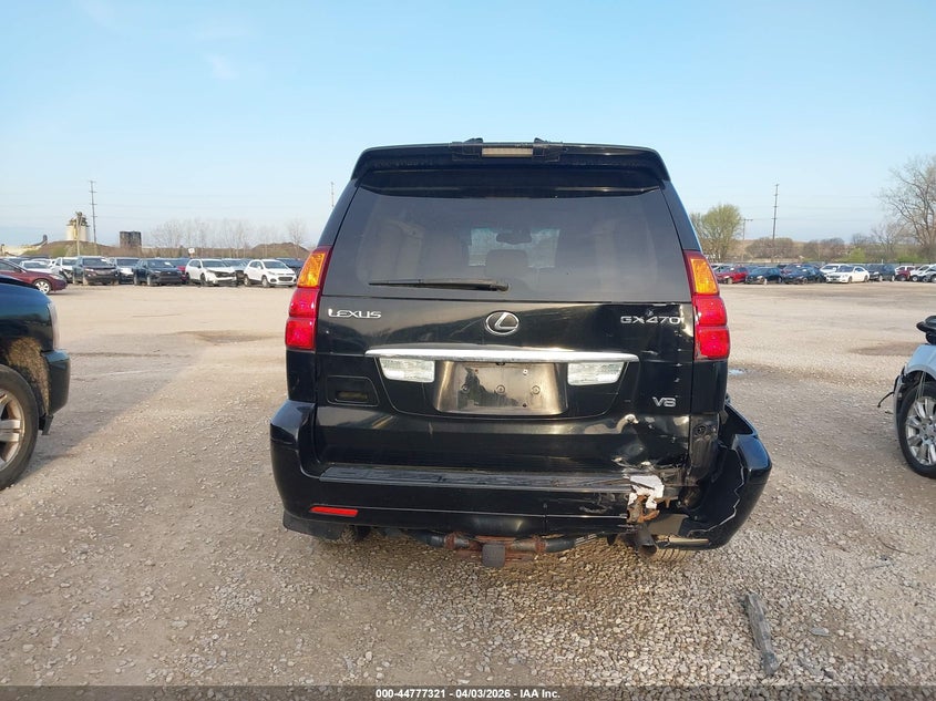 2006 Lexus Gx 470 VIN: JTJBT20X660108363 Lot: 44777321