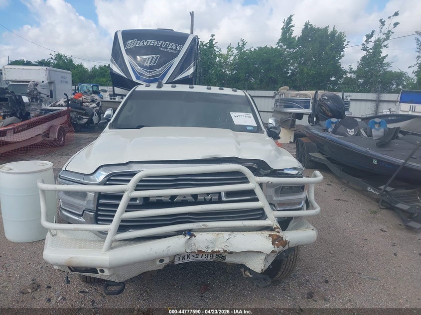 2022 Ram 3500 Laramie 4x4 8' Box White Lot 111044777590 Vin 3C63RRJL2NG113717