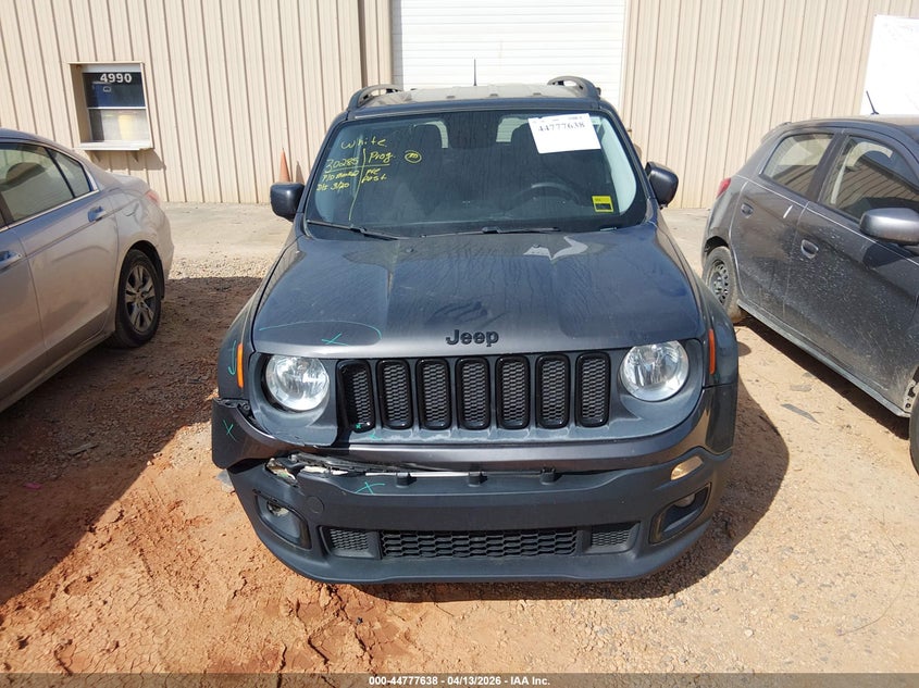 2017 Jeep Renegade 2.4 Altitude Fwd grey Lot 111044777638 Vin ZACCJABB2HPG60156
