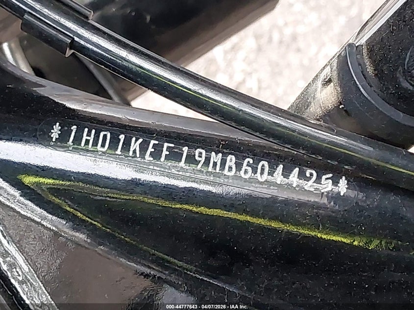 2021 Harley-Davidson Flhtk VIN: 1HD1KEF19MB604425 Lot: 44777643