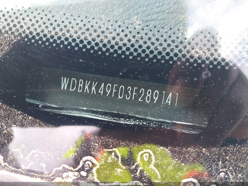 2003 Mercedes-Benz Slk 230 Kompressor VIN: WDBKK49F03F289141 Lot: 44777986