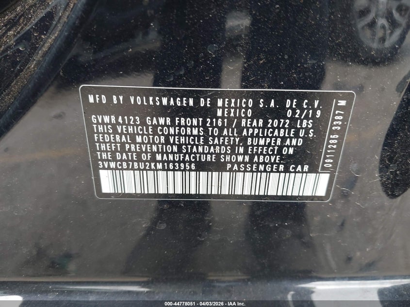 2019 VOLKSWAGEN JETTA 1.4T R-LINE/1.4T S/1.4T SE — Photo 9