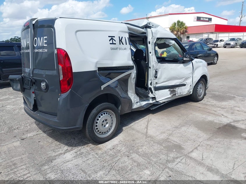 Vin: zfbhrfab1n6w46313, lot: 45275330, ram promaster city cargo van 20224