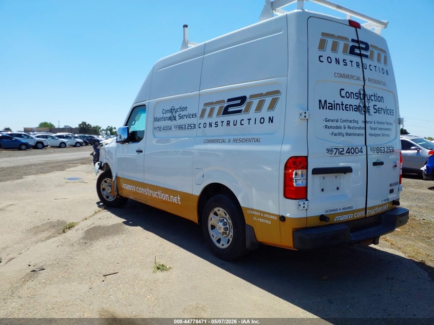 Vin: 1n6af0ly9gn806482, lot: 45275719, nissan nv cargo nv2500 hd sv v8 20163