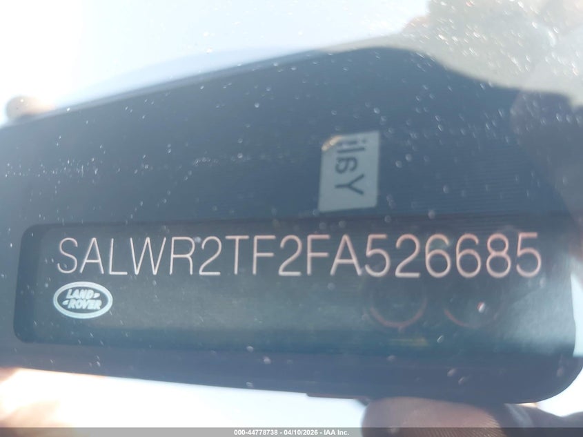2015 Land Rover Range Rover Sport 5.0L V8 Supercharged VIN: SALWR2TF2FA526685 Lot: 44778738