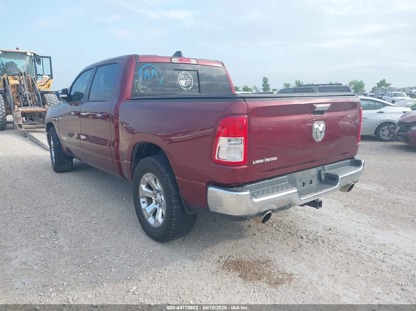 Vin: 1c6rreft7kn596779, lot: 45276050, ram 1500 big horn/lone star  4x2 5'7 box 20193