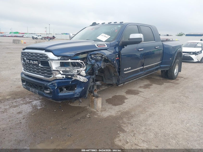 3C63RRPLXMG589591 2021 Ram 3500 Ram Limited 4X4 6'4 Box blue