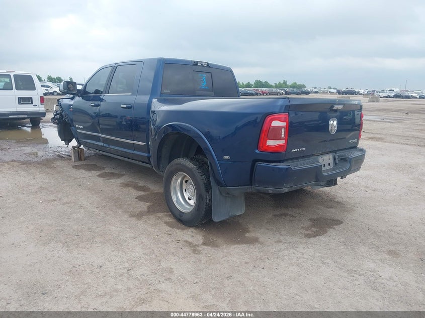 2021 Ram 3500 Ram Limited 4X4 6'4 Box blue Lot 111044778963 Vin 3C63RRPLXMG589591