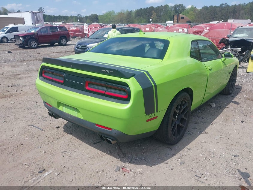 Vin: 2c3cdzfj3fh736784, lot: 45276305, dodge challenger r/t scat pack 20154