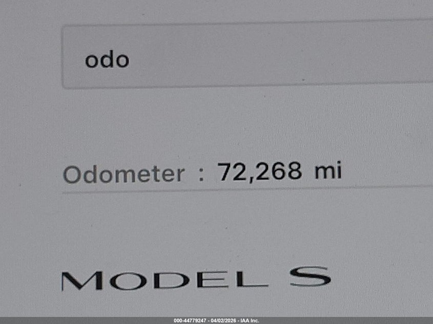 2022 Tesla Model S Dual Motor All-Wheel Drive VIN: 5YJSA1E57NF489831 Lot: 44779247