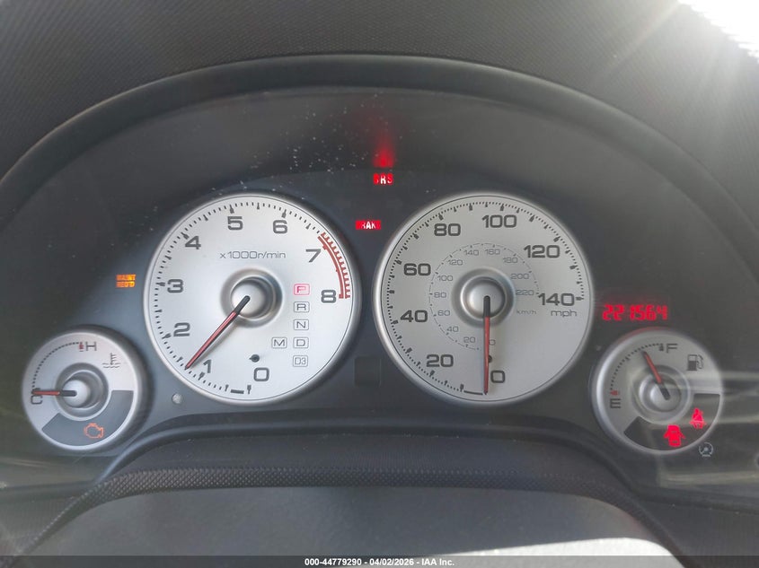 2002 Acura Rsx VIN: JH4DC54822C025357 Lot: 44779290