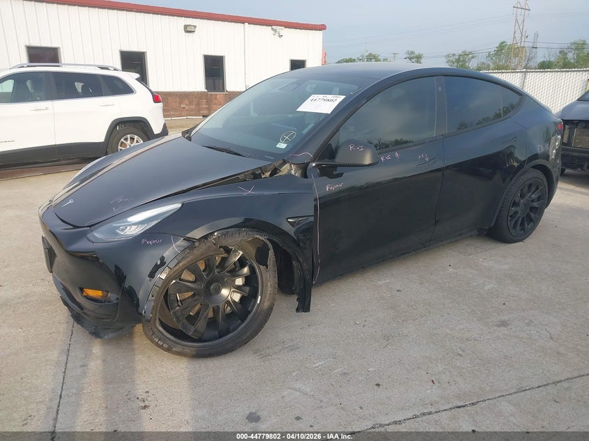 2021 Tesla Model y Long Range Dual Motor All-Wheel Drive black Lot 111044779802 Vin 5YJYGDEE2MF203585
